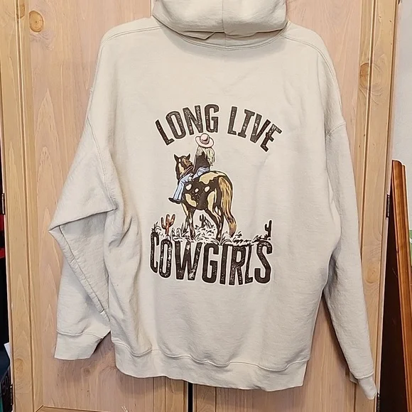 Gildan Pullover Hoodie "Long Live Cowgirls" Sz XL - Picture 1 of 7